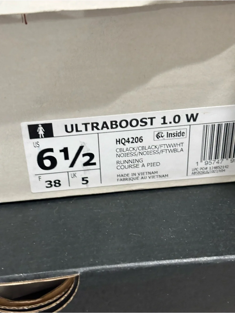 Adidas Ultraboost 'Black / White' Women's Size 6.5 & 9 Sneakers NEW! HQ4206